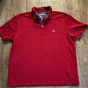 Tommy Bahama Vibrant Red Polo Shirt
